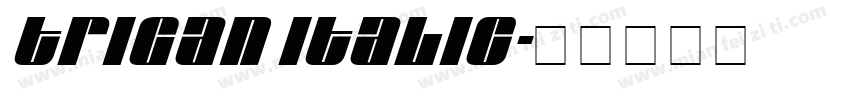 trigan Italic字体转换